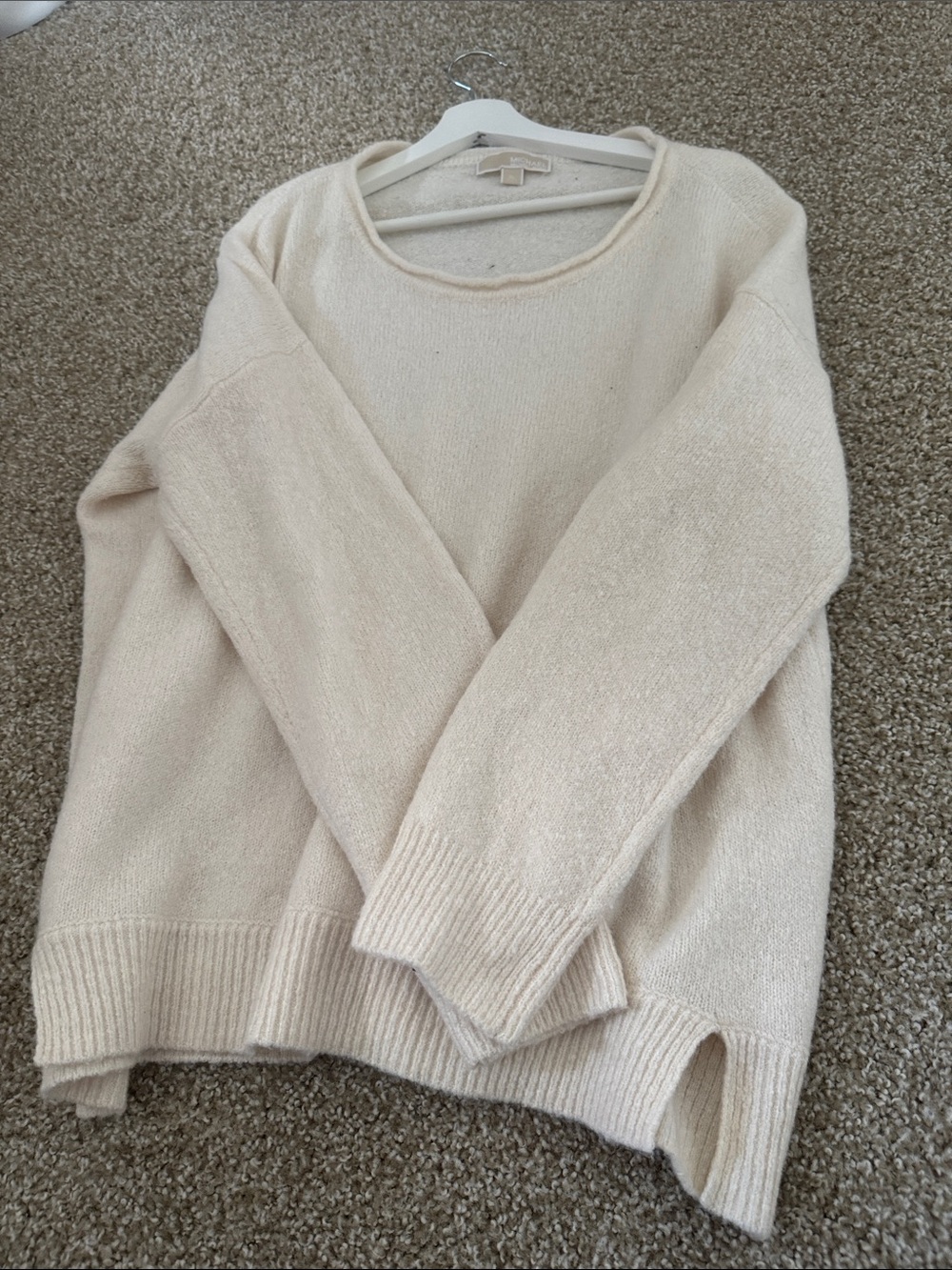 Michael Kors Soft Cream Scoop Neck Sweater